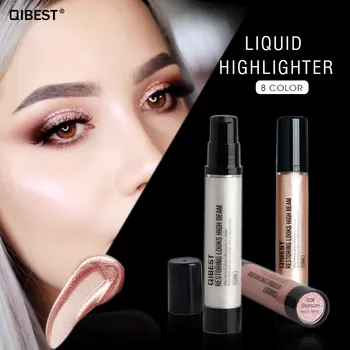

Qibest Brand 3D Nude Makeup High Gloss Liquid Pores Isolation Long-lasting Moisturizing Cosmetic Face Brightening Liquid Makeup