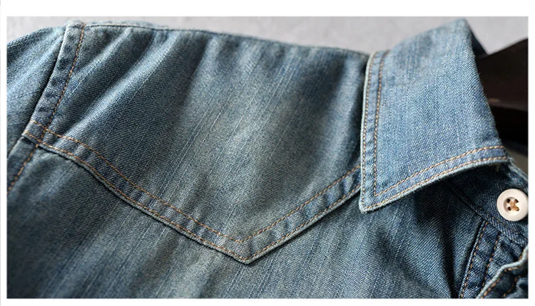 Новая зимняя модная мужская Плотная джинсовая рубашка с длинным рукавом, теплая джинсовая рубашка, мягкая удобная облегающая зимняя одежда с отложным воротником