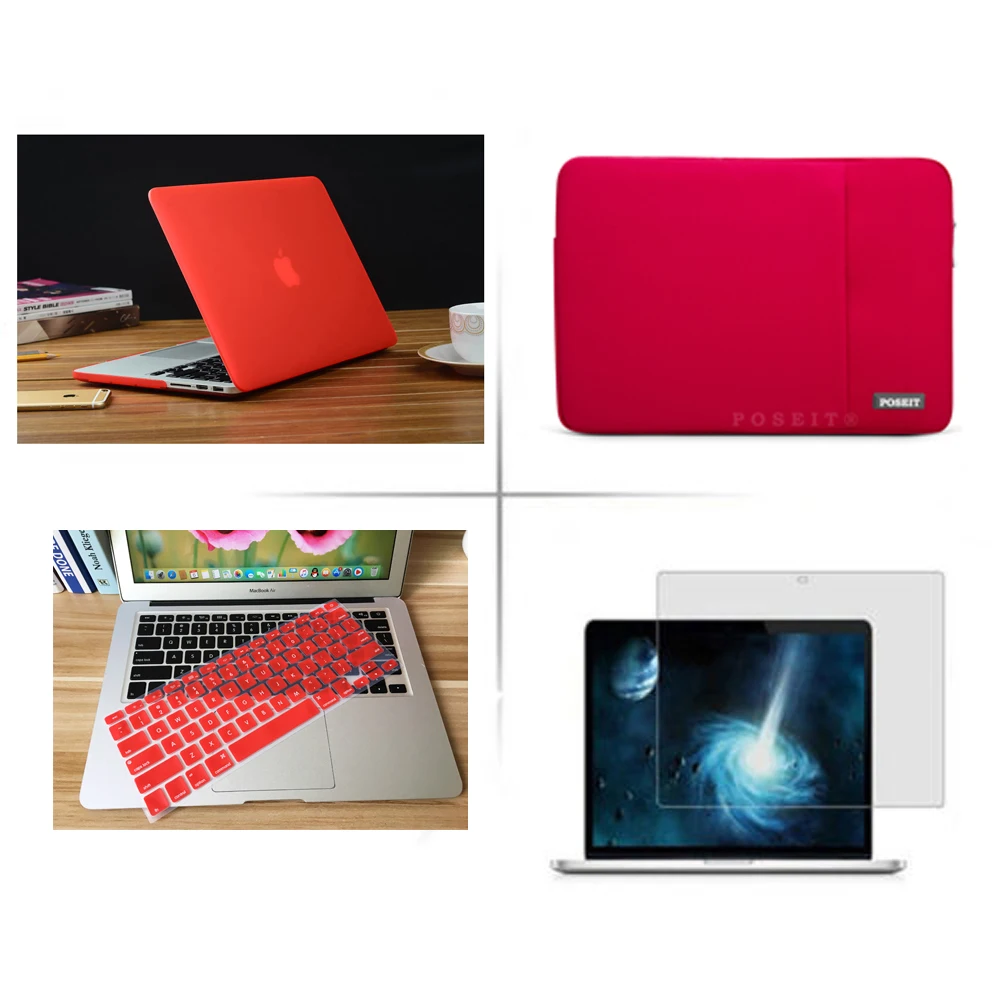 POSEIT 4in1 Матовая Жесткий laptop sleeve сумка крышка клавиатуры ЖК-дисплей для Apple Macbook Pro 13 дюймов CD Встроенная память Модель: A1278