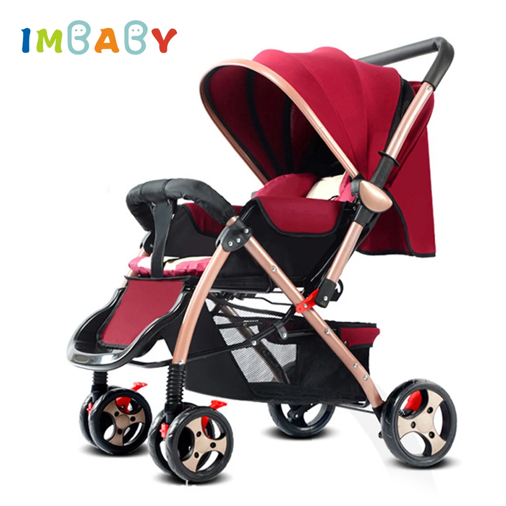 

IMBABY Ultra-light Luxury Baby Stroller For Kids Foldable Baby Carriage Baby Pram For Newborn Folding Lightweight Baby Pushchair