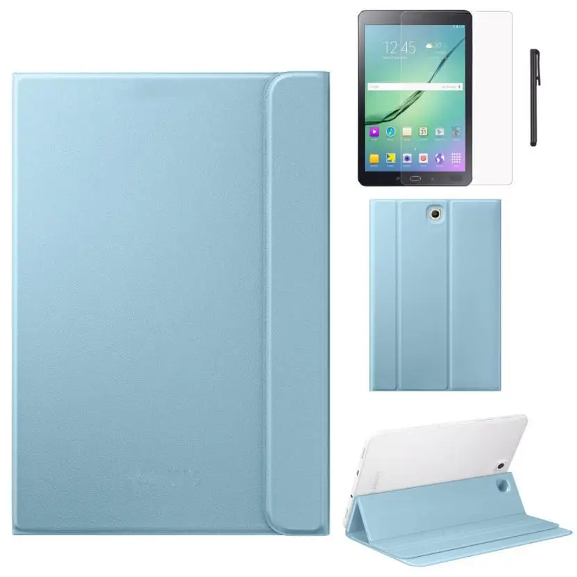Hot Selling 2015 New Leather Case Stand Cover for Samsung Galaxy Tab S2 9.7 Inch T810 T815 +Film 