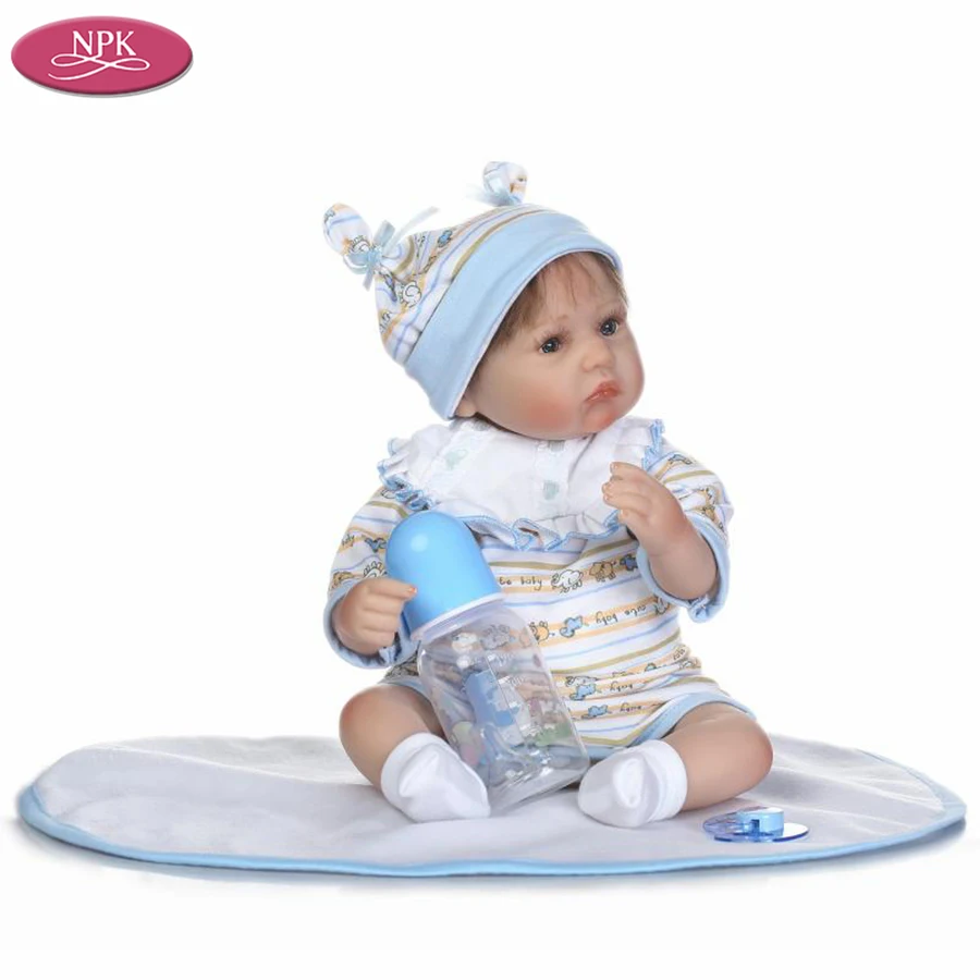 NPK Soft Silicone Reborn Baby Doll Realistic Girl Babies Dolls 16 inch 40CM Lifelike Princess Girls Boys Kids Toys Children Gift (5)