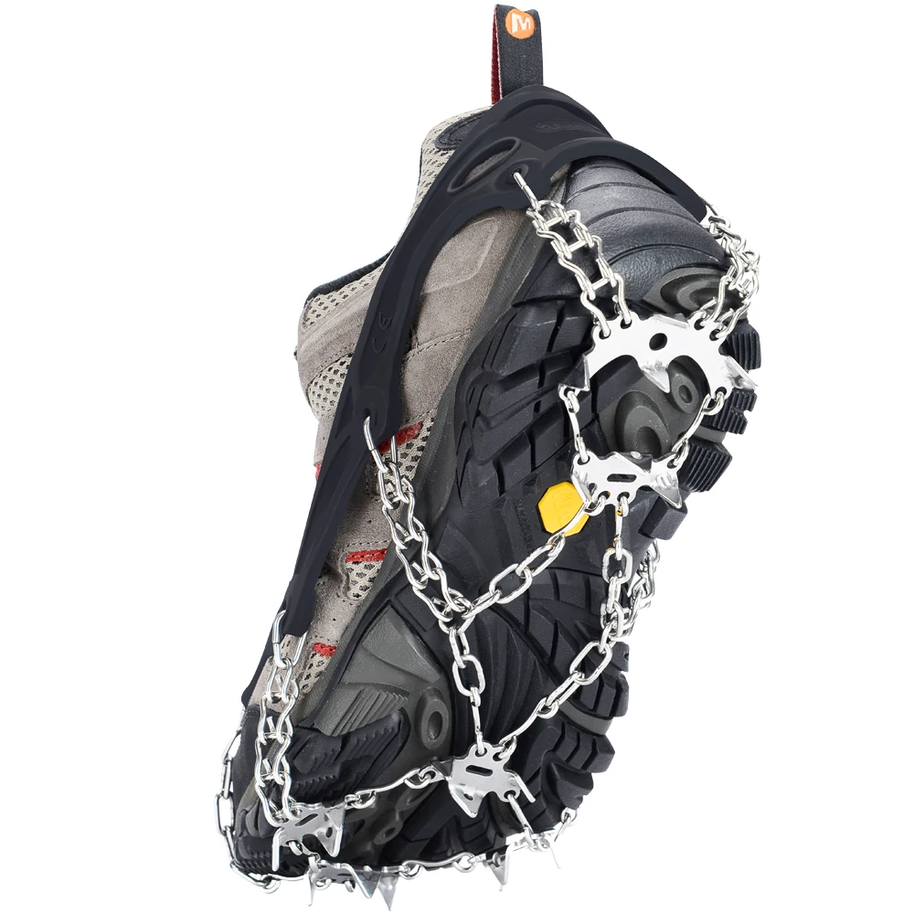 Walk Safe Protect Crampon Micro Spikes Ice Snow Grips Traction Cleats System 