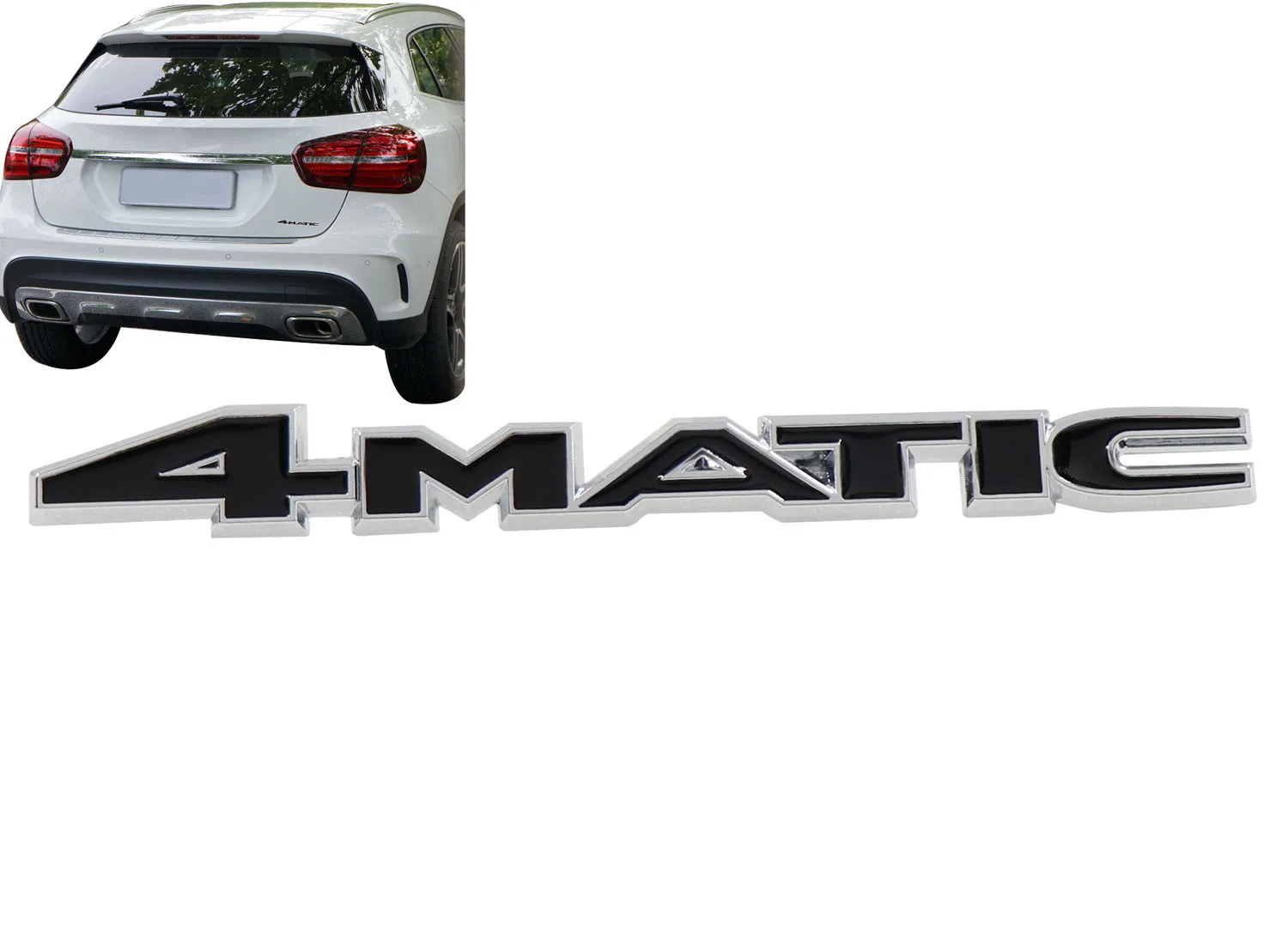 Хром Черный 4matic для V8 двигателя Спортивная Эмблема Наклейка | Автомобили и