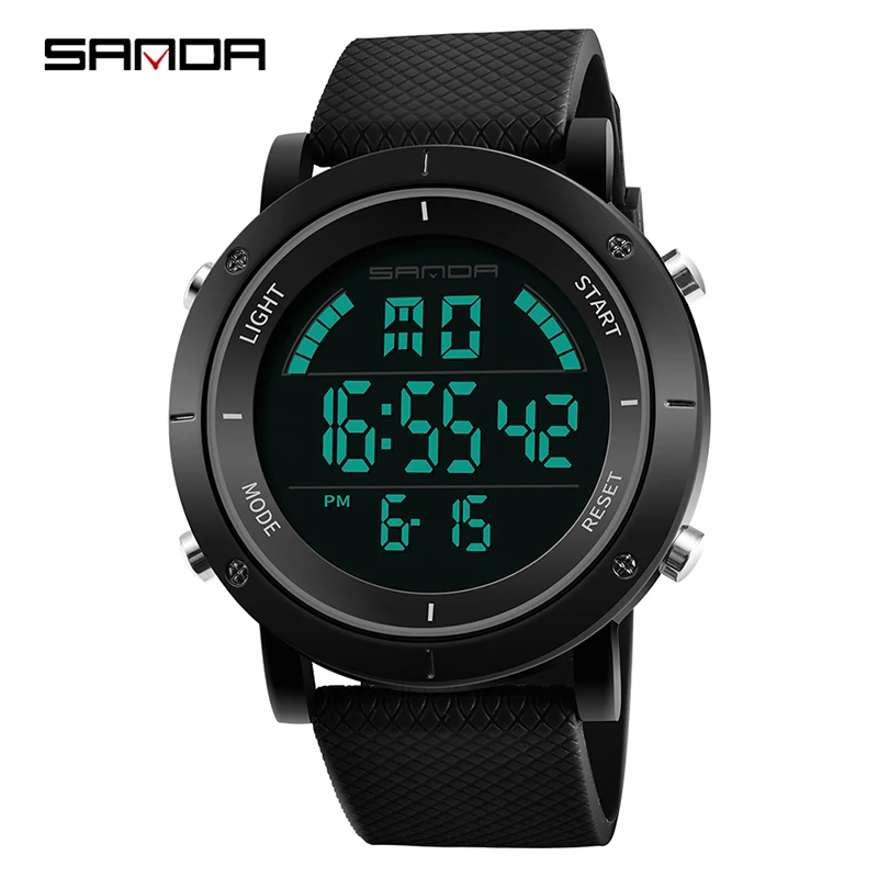 

2018 SANDA Stainless Steel Case Men's Digital Watches Top Brand Luxury Waterproof Military Sport Watch Relogio Masculino 410