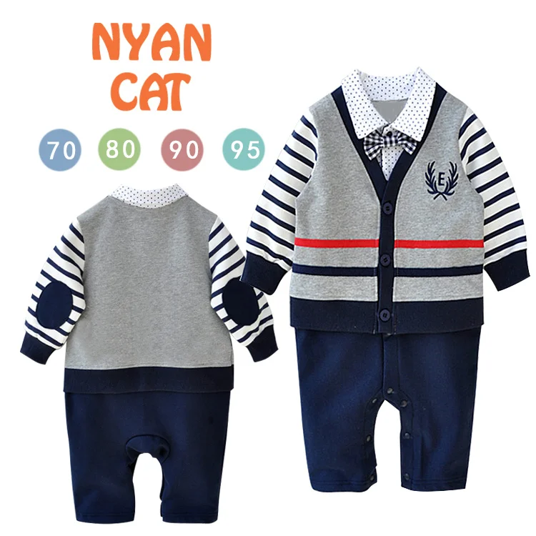 

4pcs/lot Baby Boys Clothing Set Newborm Bebes Gentleman Romper,  Infant Toddler Baby Boy's Formal Wear Tuxedo Rompers