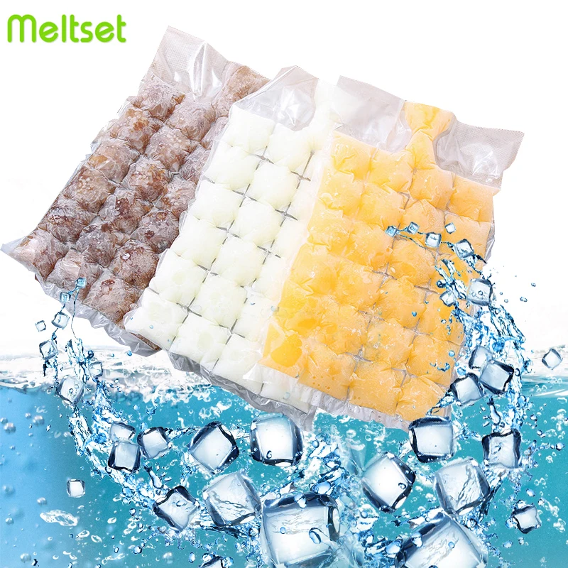 

10Pcs/lot Disposable Ice Cube Tray Mold Water Juice Injection Ice Bags for DIY Cocktail Drinking Ice Mold Maker Kitchen Tool