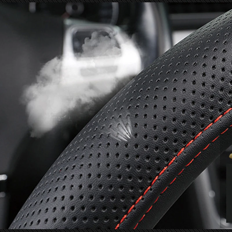 HuiER Оплётка на Руль универсальный автомобильный чехол руль Модные 4 цвета из