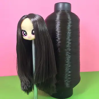 

DIY Handwork Straight Hair Wigs Hairpieces for 1/3 BJD Blythe Monster High Doll Accessories Decoration Hair Making Repairing