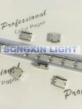 

XIASONGXIN LIGHT 500pcs Micro USB 5P,5-pin Micro USB Jack,5Pins Micro USB Connector Tail Charging socket