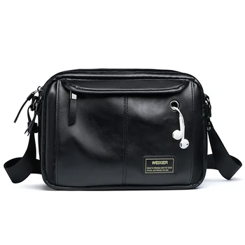 

SOUTH GOOSE Brand Men's Business Messenger Bags PU Leather Vintage Handbag Large Capacity Men's Crossbody Bag Male Shoulder Bags
