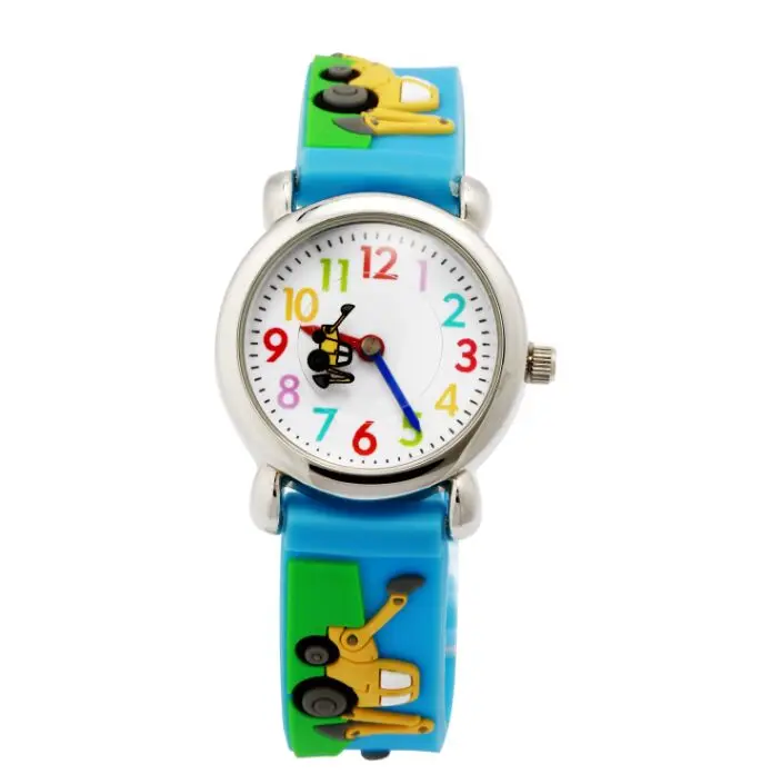 2016 NEW waterproof 3D Cartoon Design Analog Wrist Watch Children clock / kid Quartz Wrist