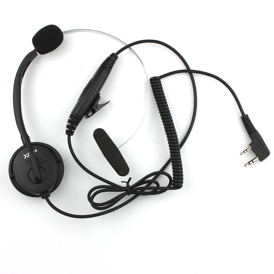 

K Plug Headphone Single Headset Collar PTT With Microphone For Kenwood Radio BAOFENG UV-5R UV-5RE Plus UV-82 GT-3