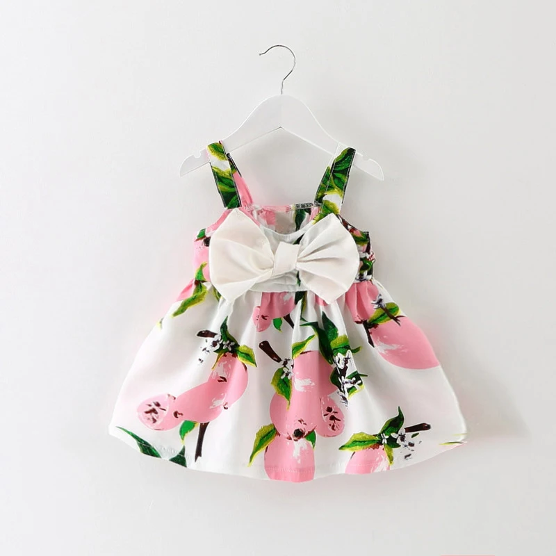 

Mini Dress For Baby Girl Summer Floral Outfits Princess Dresses Baby Girl Clothes For Baptism Straight Flower For Little Girls