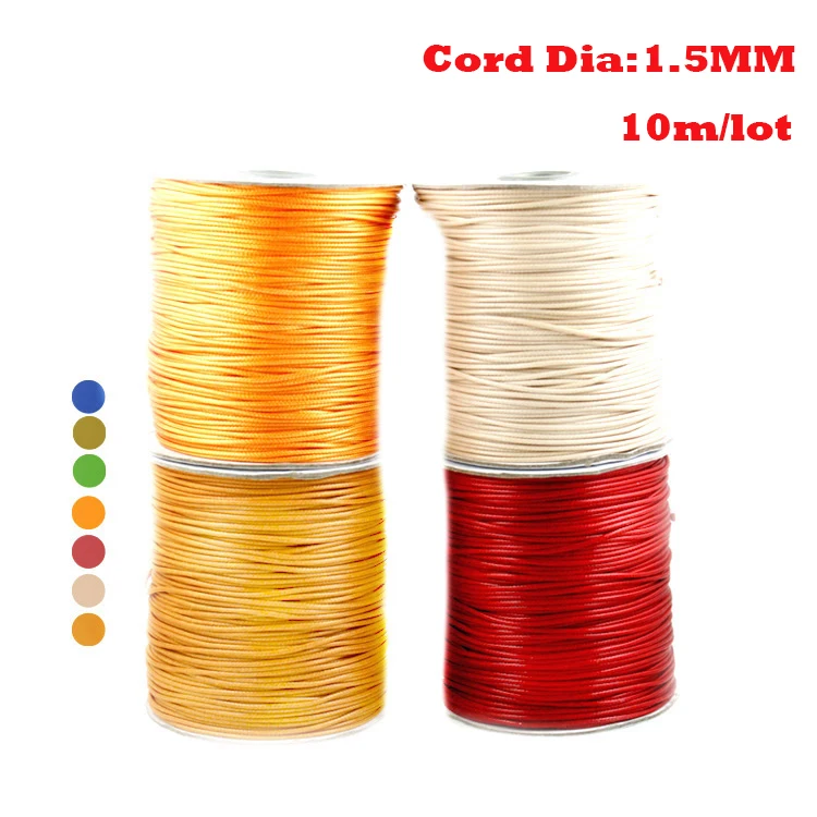 

Wholesale 1.5MM Wax Cord 10m/lot 15 Colors Jewelry Cord Jewelry Making PS-FXT008 ,Yiwu