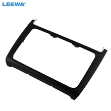 LEEWA Black Car refitting DVD frame, panel DVD, Dash Kit, Fascia, Radio Frame, cornice Audio per 2014-2015 VW POLO, 2DIN
