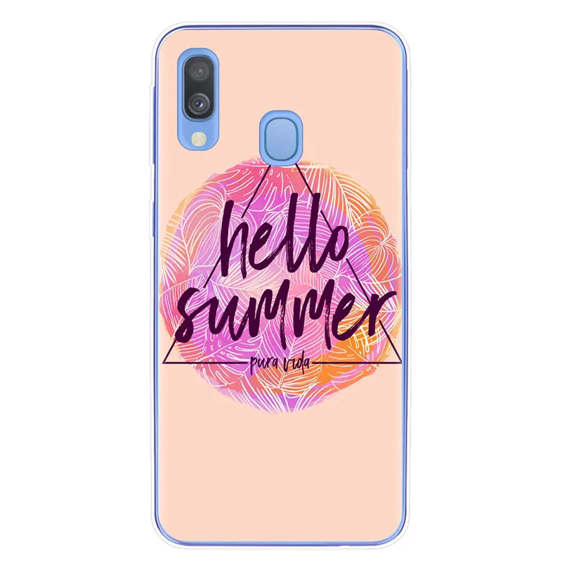 Summer Scenery Cases For Samsung Galaxy A7 A9 A6 A8 Plus A10 A20 A30 A40 A50 A70 Cover Soft Silicone Phone Case Fundas Capa - Цвет: T5879