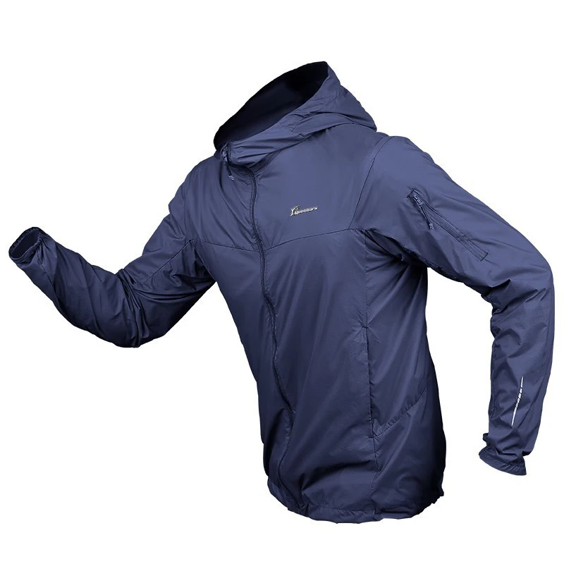 Queshark летняя Солнцезащитная ультратонкая быстросохнущая тактическая камуфляжная одежда для мужчин, спортивная куртка для пешего туризма, альпинизма, велоспорта - Цвет: L