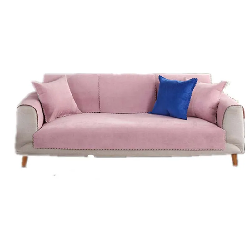 Нескользящий чехол для дивана водонепроницаемый чехол Подставка для мебели защита для дивана подушка полиэстер ткань предотвращает питомцы кошки собаки царапин - Цвет: pink