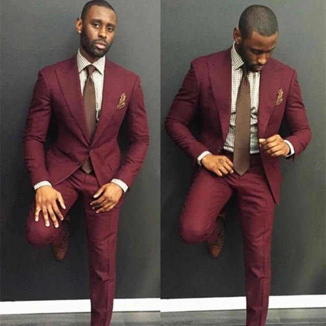 abiti bordeaux uomo