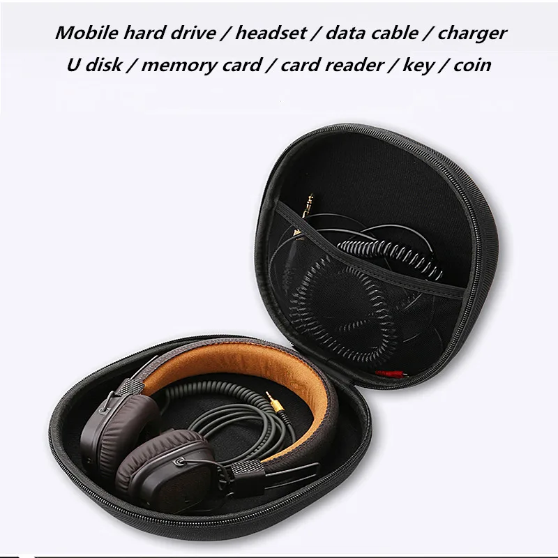

Headphone case earphone protection cover hard disk case EVA material suitable for headphones TF card earphone cover