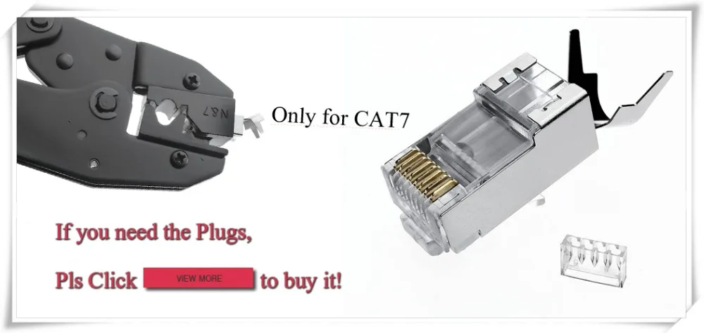 ethernet cable tracer RJ45 Tool Network Crimper Crimping Tools For Cat7 Cat6A STP Plugs RJ45 Connector Cables Enter Crimp Metal Clip HY1534 network wire tester