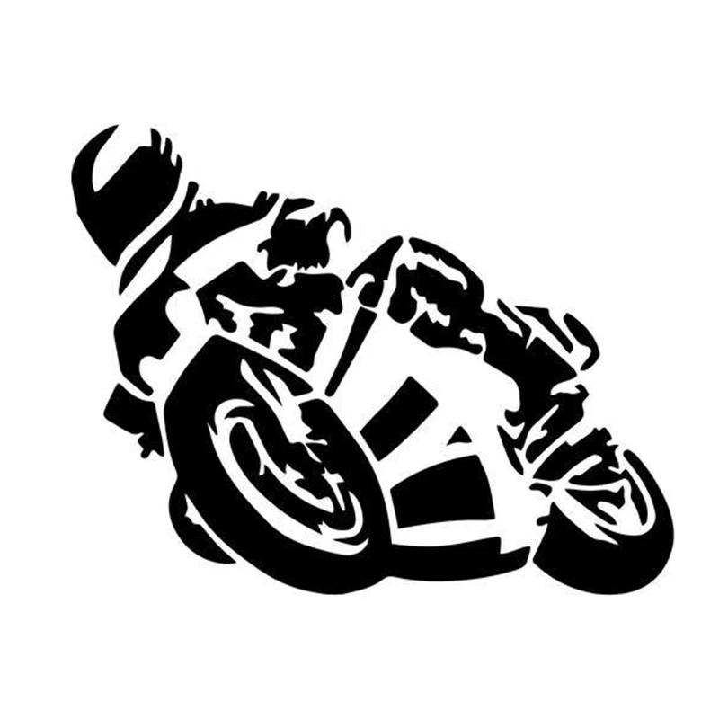 

Motorcycle Guy Racer Home Decor Cool Graphics Car Truck Window Vinyl Decal Car Accessories Sticker