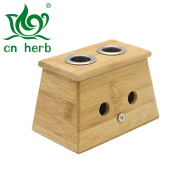

Cn Herb Bamboo Two Hole Healing Box For Moxa Moxibustion Medicine Therapy