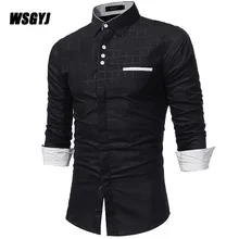 Мужские рубашки в клетку, Брендовые мужские рубашки с длинным рукавом, повседневные мужские рубашки в клетку, приталенные деловые рубашки для мужчин размера плюс XXXL