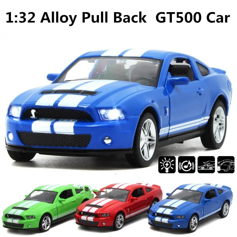 Ford Mustang GT500 автомобиль, 1:32 Масштаб сплава тянуть назад Автомобили, литая модель мира автомобили подарок