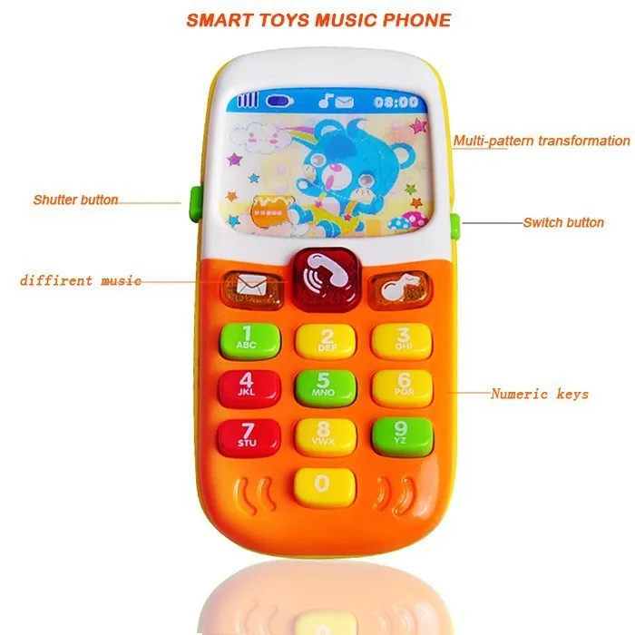 Kid Игрушка Мобильный телефон раннего обучения игрушка машинка музыкальная игрушка электрический модель телефона развивающие игрушки-головоломки