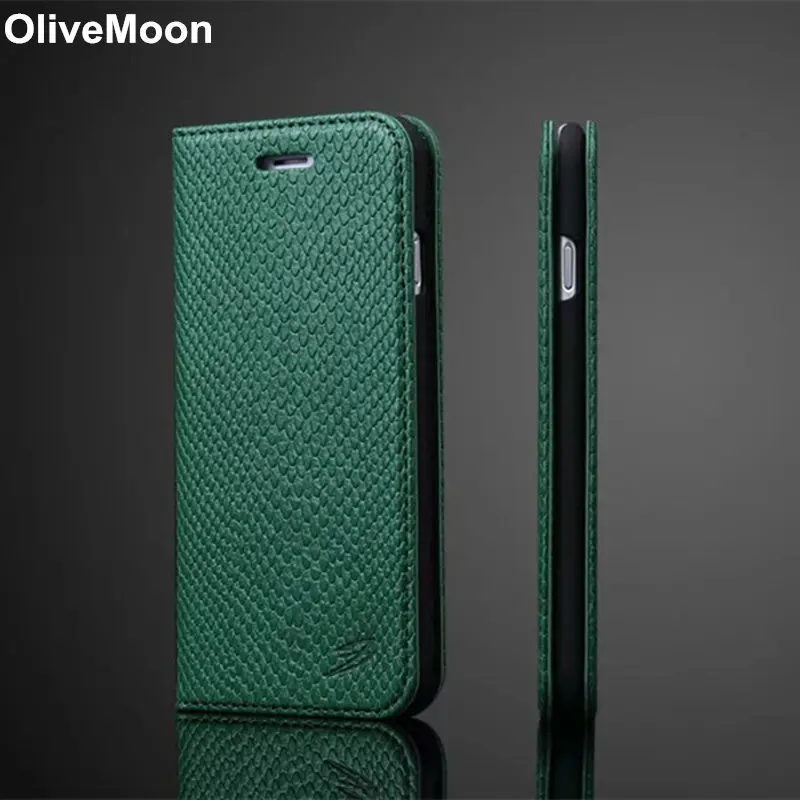Чехол-книжка из змеиной кожи для iPhone 7 8 тонкий Чехол-бумажник с отделением карт