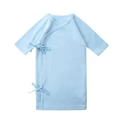 Официальный магазин Orangmom безопасная Пижама для новорожденных хлопковая Ночная рубашка Пижама для новорожденных - Цвет: blue