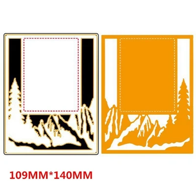 Layer Panel Frame Metal Cutting Dies Stencils For DIY Scrapbooking Decoration Embossing Supplier Handcraft Die Cut Template - Цвет: H1163