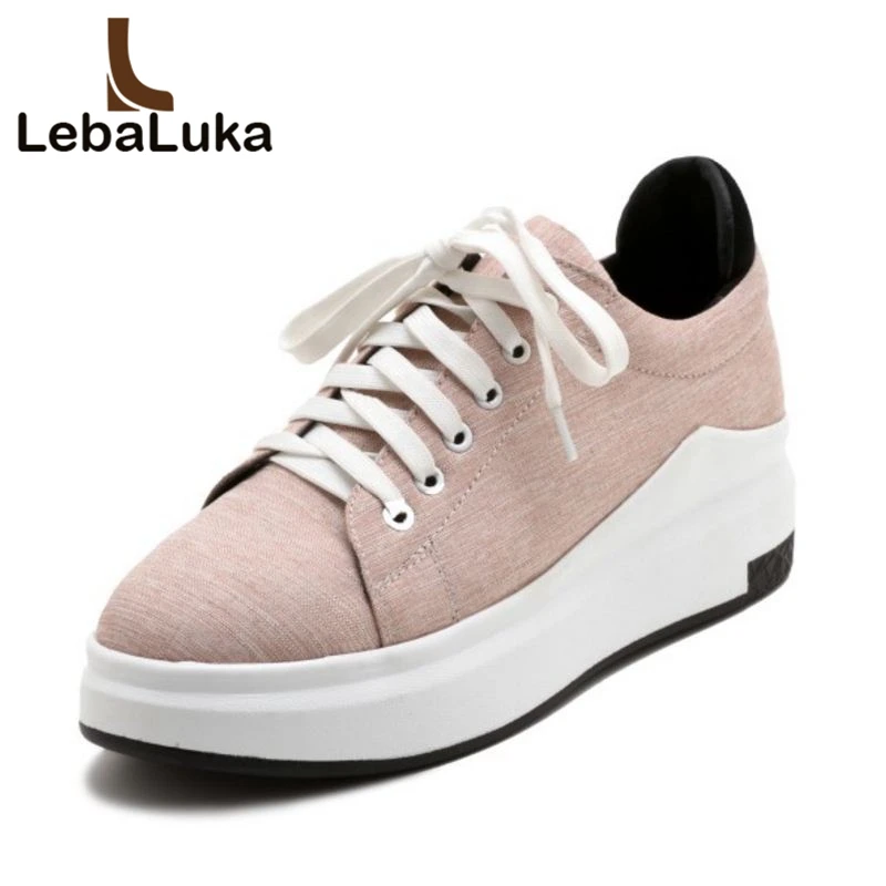 

Tuyoki Size 31-42 Women Wedges Shoes Lace Up Round Toe Trifle Pumps Leisure Daily Office Wedges Simple Shoes Women Footwears