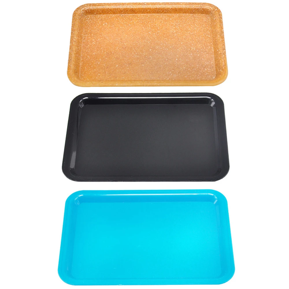 

1Pcs Plastic Tobacco Tray Herb Spice Rolling Trays DIY Smoking Accessories Storage Tray 17.8*12.1CM