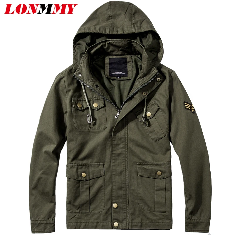 LONMMY 2018 autumn jacket men coat mens jackets and coats