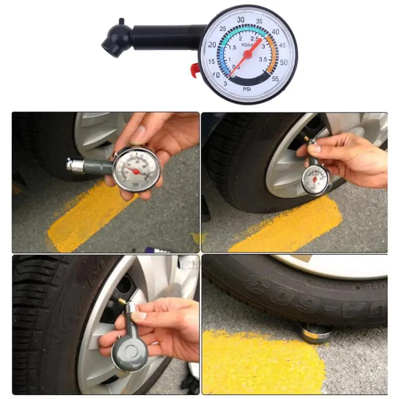 

Professional High Precision Display Car Tyre Tire Mechanical Pressure Gauge Dial Meter Vehicle Tester Tyre Gun Monitoring New
