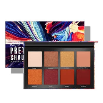 

8 Color Glitte Star Sky Eyeshadow Palette Make up Matte Shimmer Pigmented Eye Shadow Powder cosmetic set