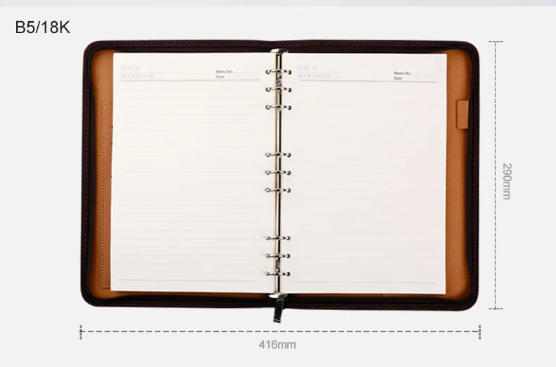 B5/A5/Asprial кожаный дневник на молнии для путешествий, ежедневник для офиса, ежедневник, ежедневник, записная книжка 1075A