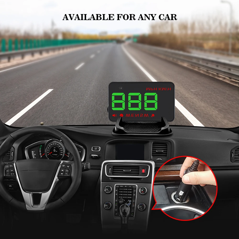 GEYIREN A5 Универсальный Автомобильный HUD GPS спутниковый налобный дисплей