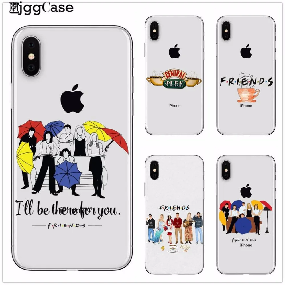 

For iPhone X 7 7Plus 8 8Plus 6 6S Plus 5 5S SE Friends TV Show Funny Central Perk Park TPU Soft Phone Case Cover Coque Fundas