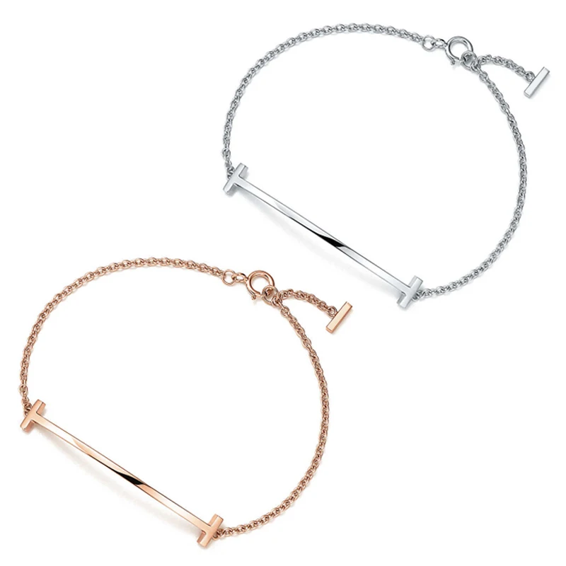 

Kristie Genuine 100% 925 Color Golden Rose Adjustable Size Tiff Bracelet Diy Bracelet Jewels Free Freight Presents