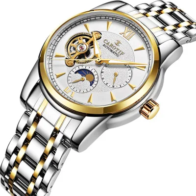 

Top Quality Full Steel Mechanical Men Watch Luxury Tourbillon Watch Men Dress Business Watch Automatic-Self-Wind Male Clock