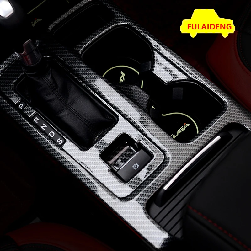 1 шт. для Ford Escape Kuga ABS углеродное волокно внутренняя панель коробки передач Крышка отделка стайлинга автомобилей