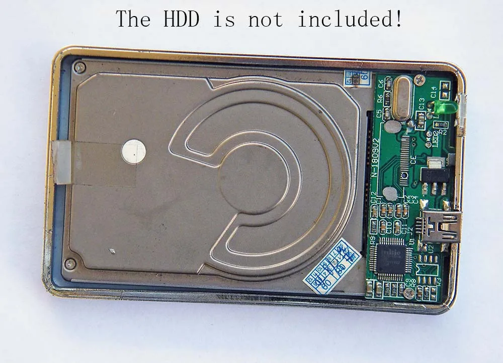 USB 2,0 до 1," MICRO SATA жесткий диск HDD алюминиевый корпус внешний корпус мобильный жесткий диск коробка