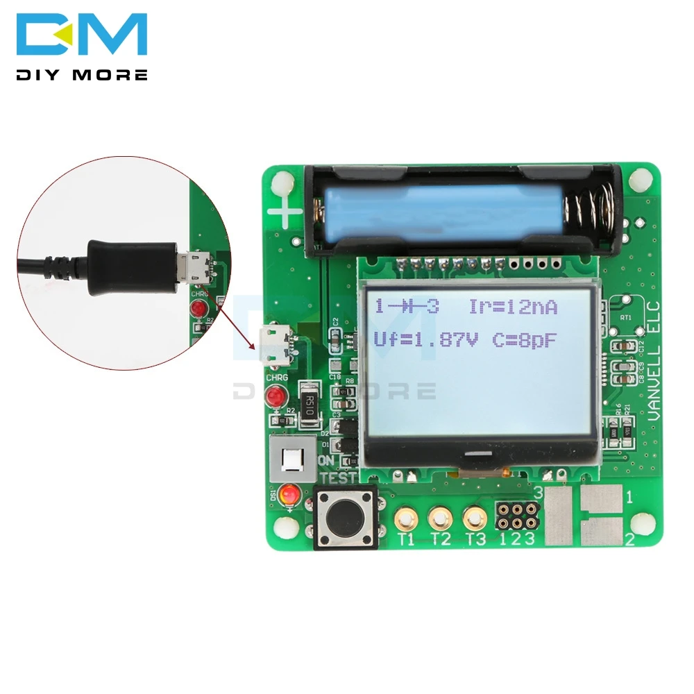 Новейшая версия индуктора цифровой дисплей Конденсатор ESR метр DIY MG328 Многофункциональный тест Diy электронная печатная плата