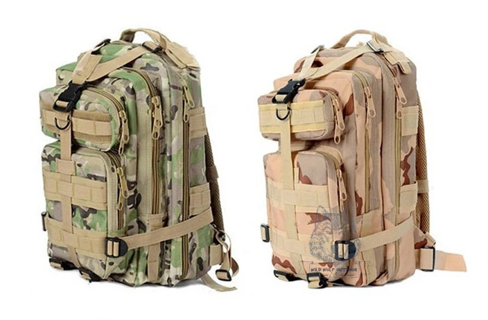 Дорожный комплект Molle, однотонный нейлон, унисекс, открытый, военный, тактический, 3 P, Охотничья сумка, походная сумка, рюкзаки, рюкзак 10-0001