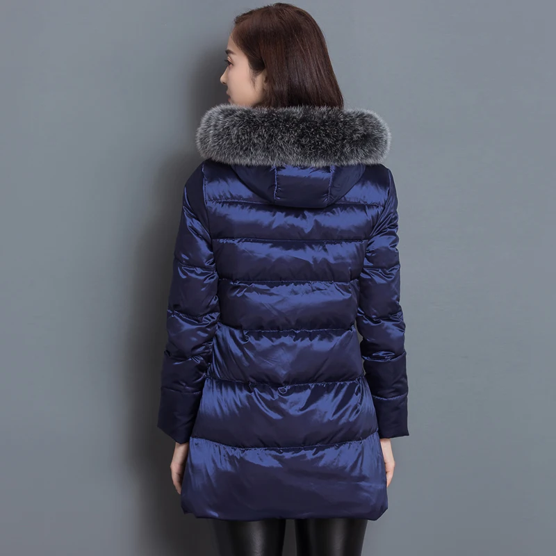 KMETRAM jaqueta feminina inverno женская с мехом теплая парка с капюшоном пальто Высокое качество Женская зимняя куртка женская HH355