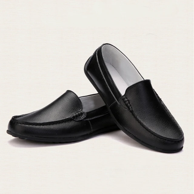 Men's White Black Casual Soft Flat Shoes Anti slip Hospital Doctors